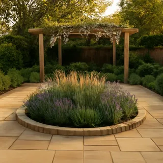 Beautifully redesigned lawn and garden at a Galician villa